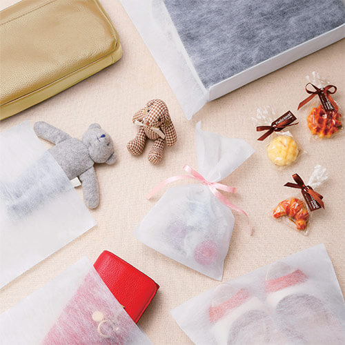 革製品や衣類の発送に便利な不織布バッグ