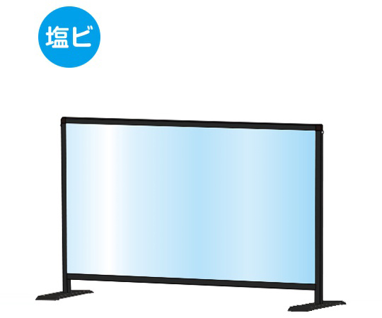 ブラックパーテーションスタンド　600×900　ロウ（塩ビ仕様）画像