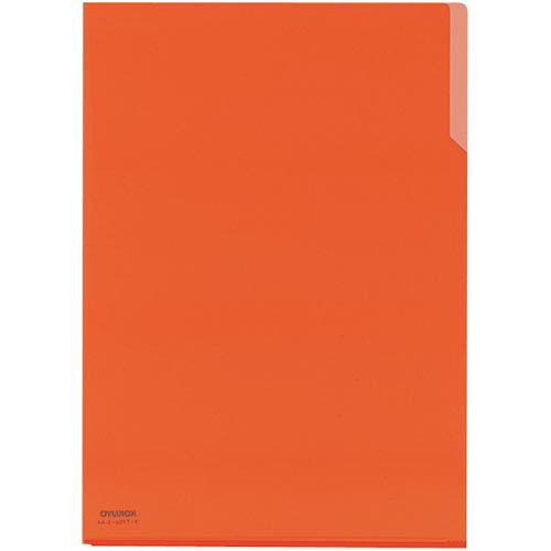クリヤーホルダー１０　ＰＰ　Ａ４　橙×５冊画像