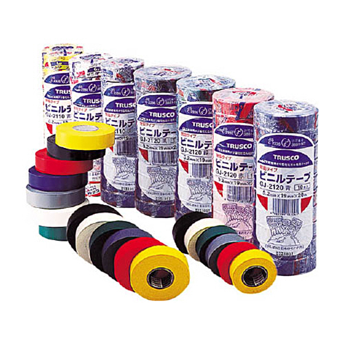 脱鉛ﾀｲﾌﾟﾋﾞﾆｰﾙﾃｰﾌﾟ 19mm×20m ｸﾞﾚｰ 1ﾊﾟｯｸ(10巻)画像