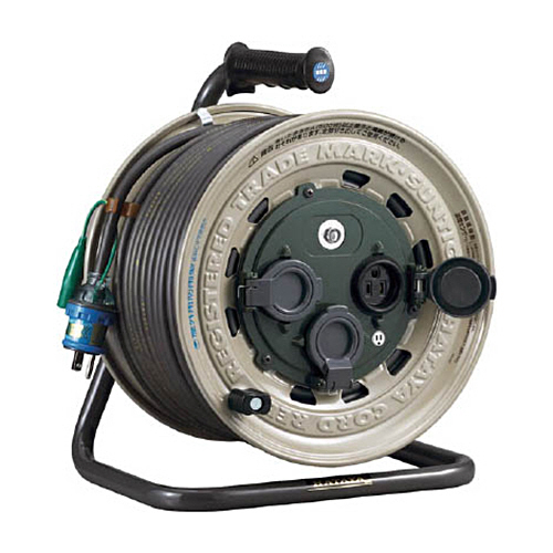 屋外用ｻﾝﾀｲｶﾞｰﾚｲﾝﾎﾞｰﾘｰﾙ 単相100Vｱｰｽ付 50m 1台画像