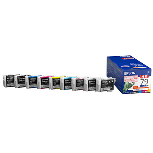 ｲﾝｸｶｰﾄﾘｯｼﾞ 9色ﾊﾟｯｸ IC9CL79A1 1箱(9個:各色1個)画像