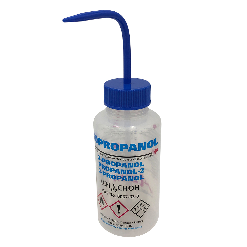 薬品標識広口洗浄瓶 （Azlon） 500mL イソプロパノール画像