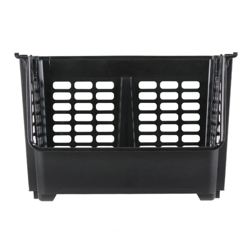 収納ボックス 約 幅45×奥行34.5×高さ30cm ナチュラ ストックス 深型 ブラック画像