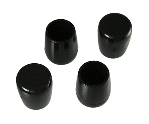 パイプ脚キャップ 内径18mm 高さ29mm 黒 1パック（4個入）画像