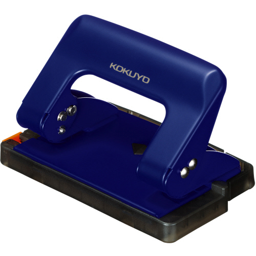 2穴ﾊﾟﾝﾁ ﾗｸｱｹ ﾊﾝﾃﾞｨﾀｲﾌﾟ 17枚穿孔 青 1個画像