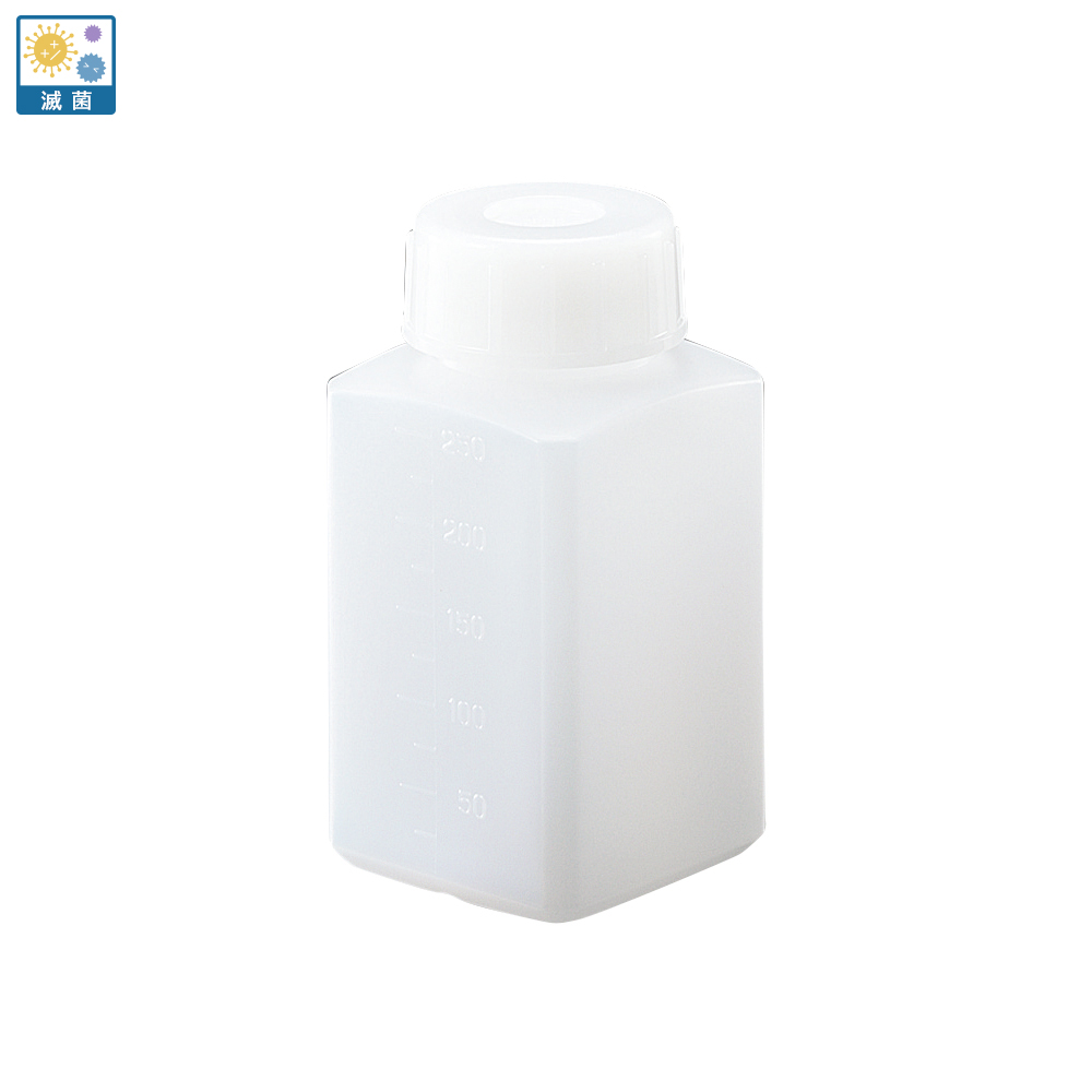 アイボーイ PE角瓶 250mL 滅菌済画像
