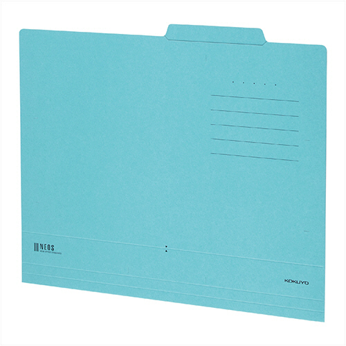 個別ﾌｫﾙﾀﾞｰ(NEOS) A4 ﾀｰｺｲｽﾞﾌﾞﾙｰ 1ｾｯﾄ(10冊)画像
