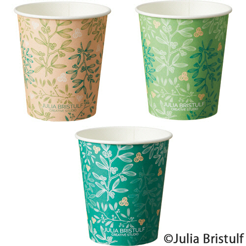 紙ｺｯﾌﾟ BerryLeaf(ﾍﾞﾘｰﾘｰﾌ) 205mL(7ｵﾝｽ) 1ｾｯﾄ(2000個:80個×25ﾊﾟｯｸ)画像