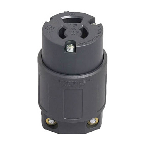 抜止形 ﾅｲﾛﾝｺﾈｸﾀﾎﾞﾃﾞｨｰ 接地2P15A125V 1個画像