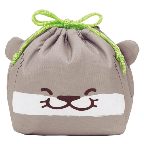 弁当袋 ぎゅっとランチきんちゃく カワウソ画像
