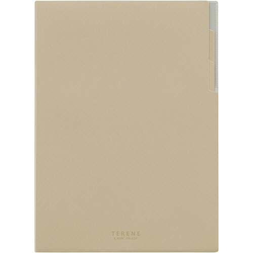 ﾊｰﾄﾞﾒﾓﾎﾙﾀﾞｰ TERENE(ﾃﾚﾈ) A4 ﾍﾞｰｼﾞｭ 1冊画像