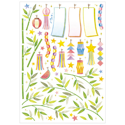 ｳｫｰﾙｽﾃｯｶｰ おうち七夕 1枚画像