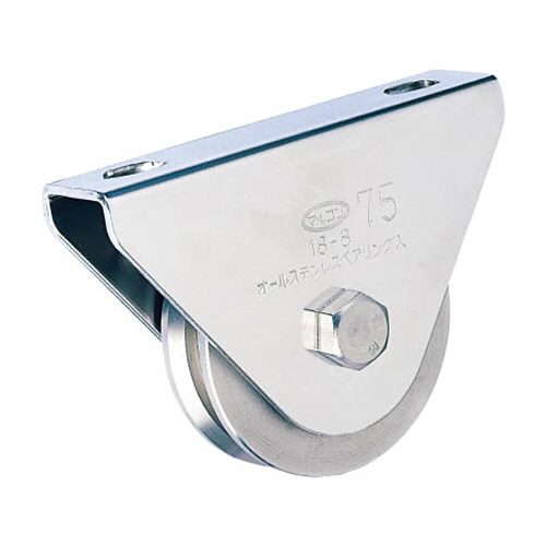 MK ﾏﾙｺﾝ枠付ｵｰﾙｽﾃﾝﾚｽ重量車 75mm V型 1個