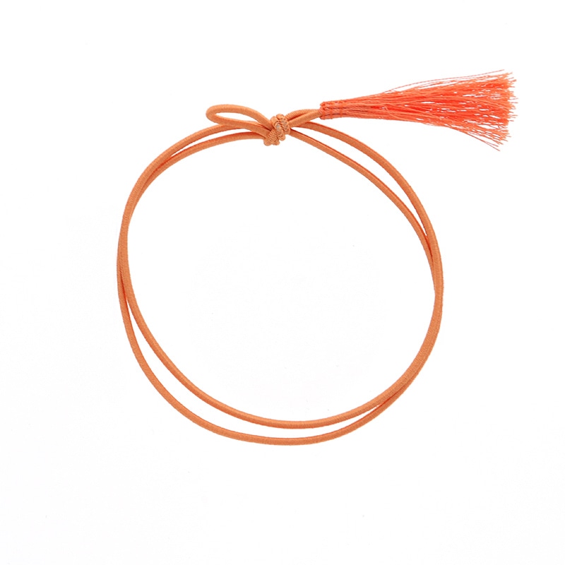 彩ゴム房二重　片花結び５８ｃｍ折径１１ｃｍオレンジ画像