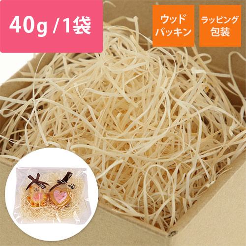 ウッドパッキン（茶色・巾1mm・40g/袋）画像