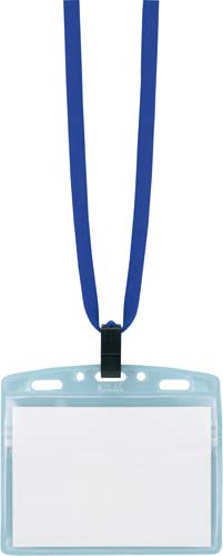 ネックストラップ名札特大＜アイドプラス＞青×５０個画像