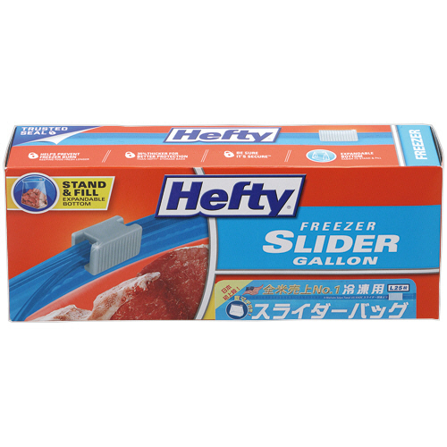 Hefty ｽﾗｲﾀﾞｰﾊﾞｯｸﾞ 冷凍･解凍用 L 1ﾊﾟｯｸ(25枚)