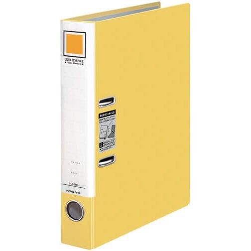 レバッチファイル　Ａ４縦　背幅５６ｍｍ　黄　５冊画像
