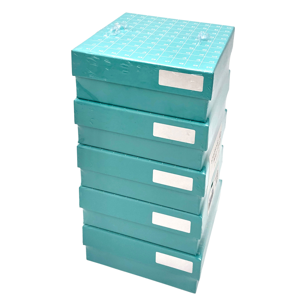 ヒンジ開閉フリーザーボックス（10×10）　青　5個入画像