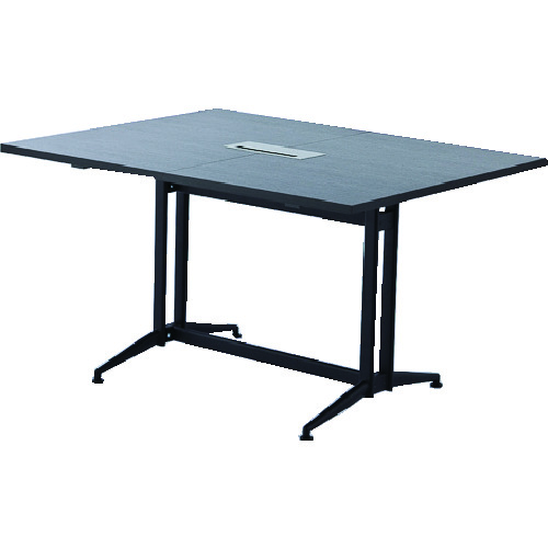 ＴＲＵＳＣＯ　Ｔ字脚大会議テーブル　基本　Ｗ１３００×Ｄ１０００×Ｈ７２０　ダーク画像