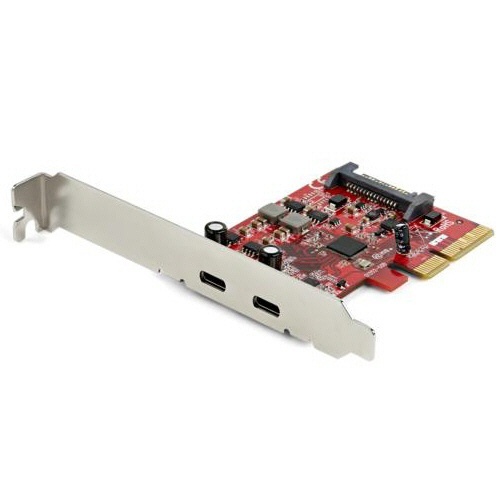 2ポートUSB-C増設PCI　Expressインターフェースカード　ブラック　1個