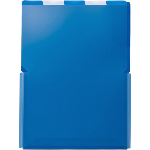 スーパーハードホルダー５山　ワイドタテ　青１０冊画像