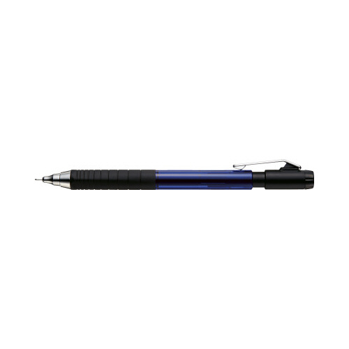 鉛筆シャープTypeM0．7mm 細長いボディのシャープペンシルが正面を向いている状況