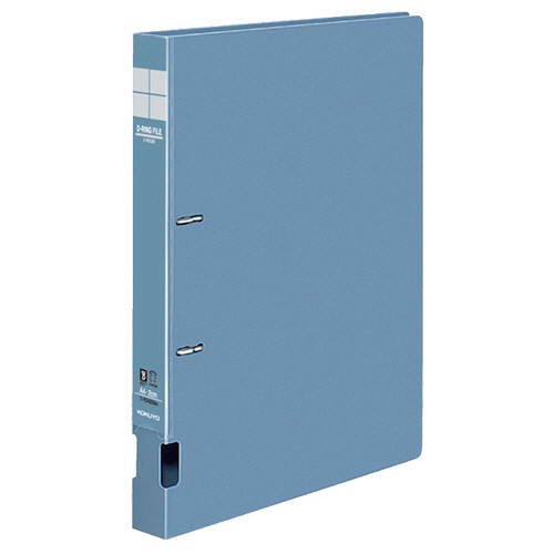 DﾘﾝｸﾞﾌｧｲﾙS型再生PP表紙A4 2穴 200枚 20mmとじ 背幅34mm青 1ｾｯﾄ(10冊)画像