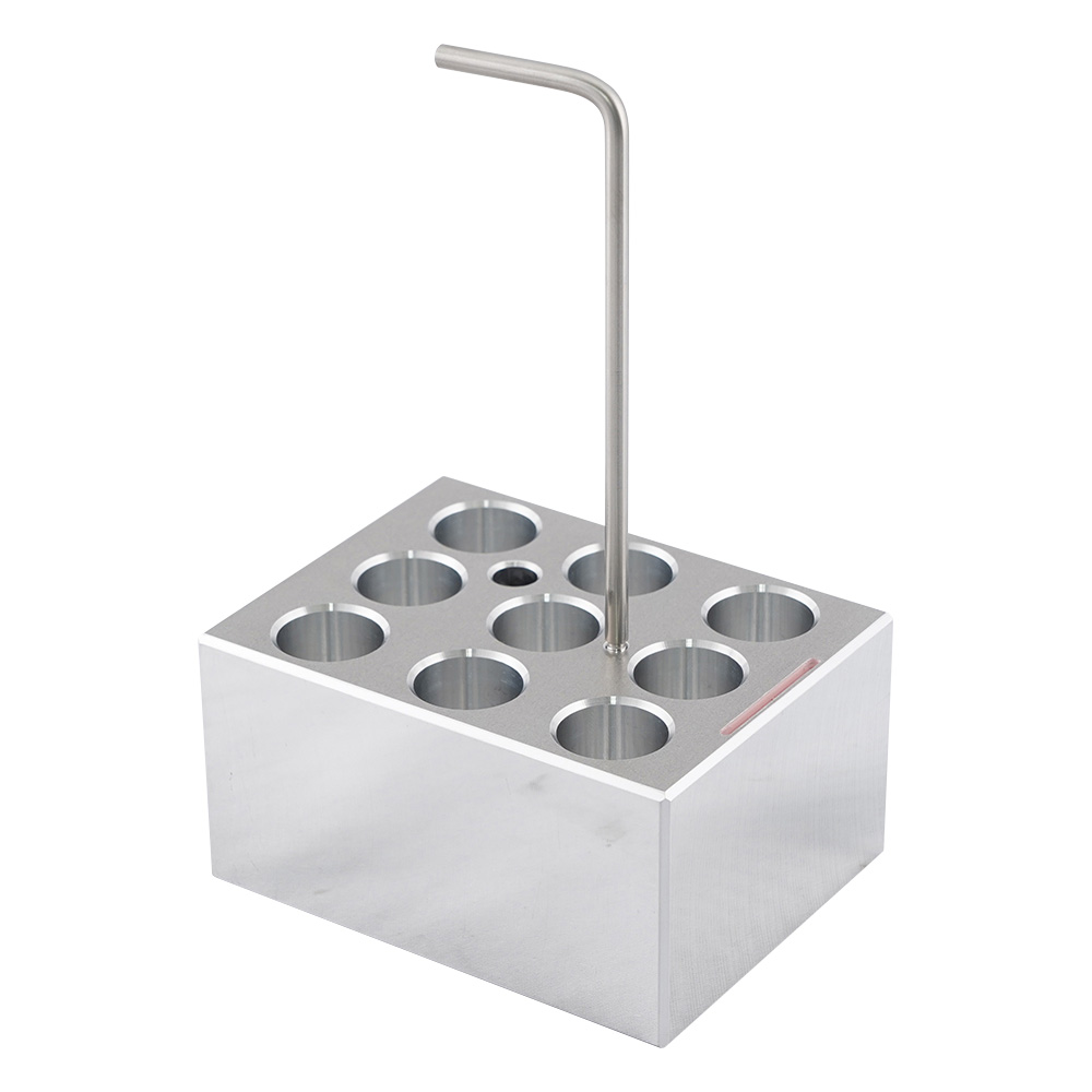 ホットドライバス用アルミブロック　φ18.5mm試験管　9本用画像