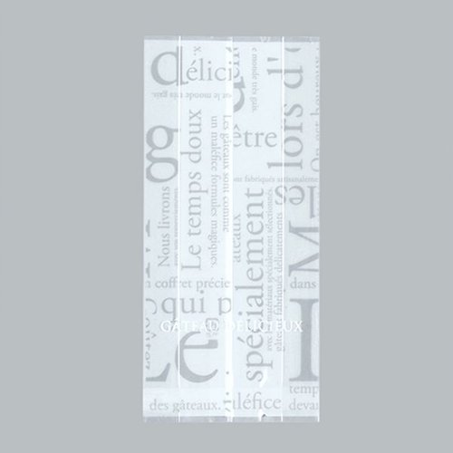 合掌袋 合掌ガゼット袋 GT(透明タイプ) No.22 洋柄ホワイト バラ 福助工業 [バラ販売]画像
