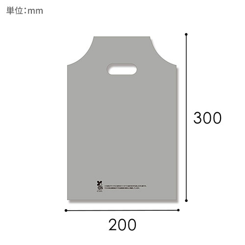 HEIKO 手抜き (小判抜き)ポリ袋 バイオハンディバッグ 3S シルバー 100枚画像