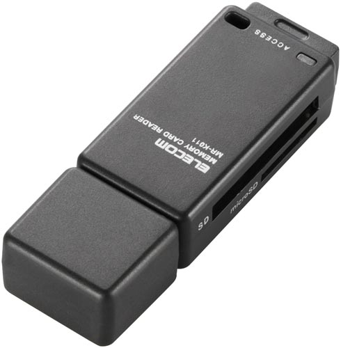 メモリリーダライタ　直挿し　ＳＤ系専用　ブラック画像