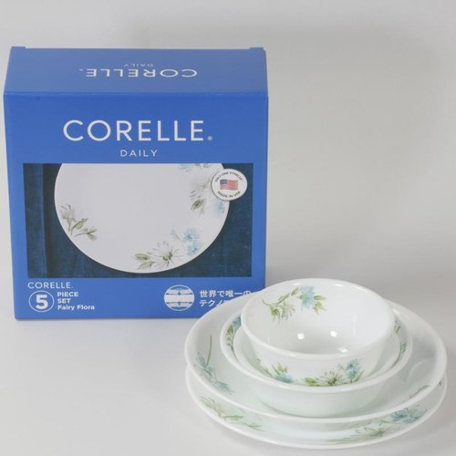 皿 コレールデイリーフェアリーフローラ5pcsセット パール金属