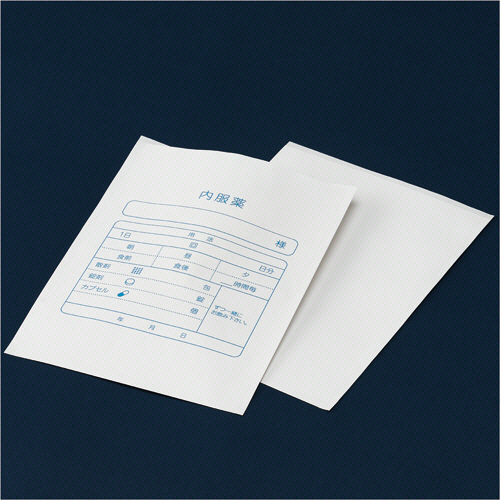 ﾌﾟﾘﾝﾀｰ薬袋 無地 B6 1ｾｯﾄ(5000枚:500枚×10ｹｰｽ)画像