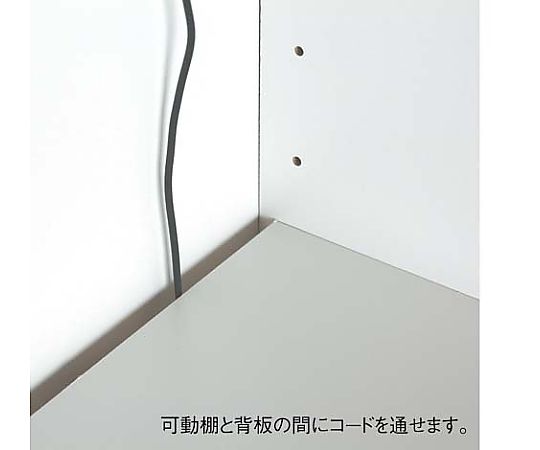 木製デスク下ワゴン 天板なし 薄型 軽量でスリムな収納キャビネットの側面が見える状態