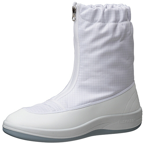 男女兼用 静電作業靴 ｴﾚﾊﾟｽ ｸﾘｰﾝﾌﾞｰﾂ SU551 ﾎﾜｲﾄ 26.0cm 1足画像