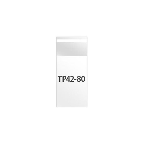TP42-80 テープ付OPP袋42mm×80mm(100枚) ヘッズ画像