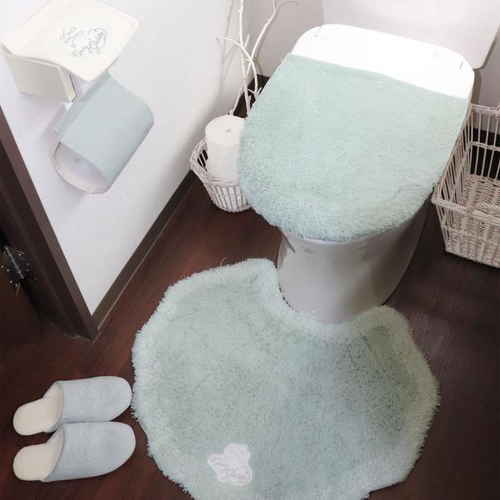 トイレマット メリージェラート4点セット ミント画像