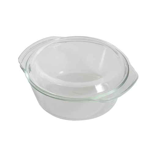 スチームポット ふた付き パイレックス Pyrex 21cm 980ml 丸 耐熱ガラス オーブンウェア ディッシュ 皿 食器画像