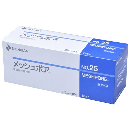 メッシュポア　No.25　25mm×10m　1箱(12巻)画像