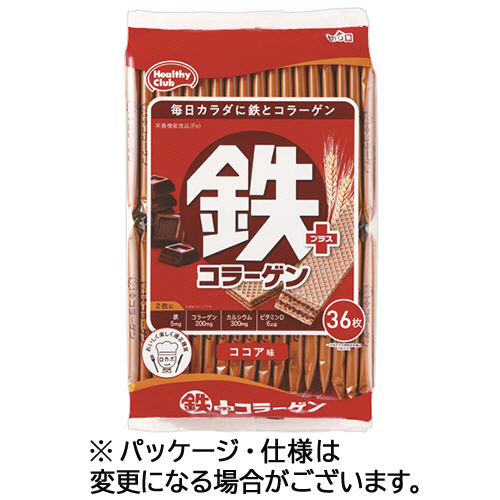 鉄ﾌﾟﾗｽｺﾗｰｹﾞﾝｳｴﾊｰｽ ｺｺｱ味 1袋(36枚)画像