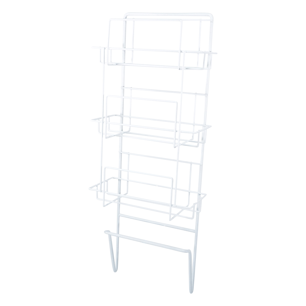 ボックスホルダー　横置き3段　手すり型　277×131×722mm