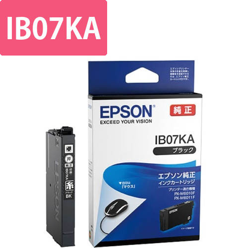 純正インクカートリッジ　IB07KA　ブラック