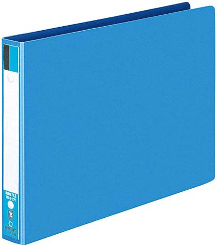 リングファイルボード表紙Ｂ５横背幅３０ｍｍ青１０冊画像