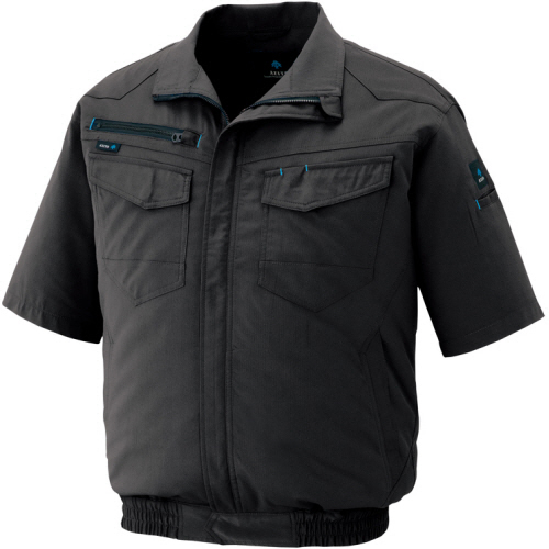 半袖ﾌﾞﾙｿﾞﾝ 空調服対応 男女兼用 軽量ｽﾄﾚｯﾁﾄﾞﾋﾞｰ ﾁｬｺｰﾙ S 1着画像