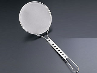 中華用品 ステンレス スリースノー丸カス揚15cm 細目(40メッシュ)画像