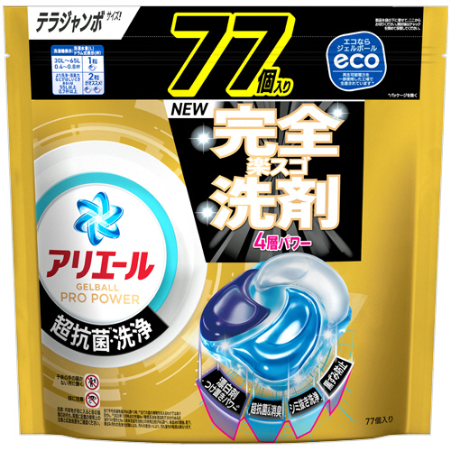 ｱﾘｴｰﾙ ｼﾞｪﾙﾎﾞｰﾙﾌﾟﾛ ﾊﾟﾜｰ つめかえ用 ﾃﾗｼﾞｬﾝﾎﾞ 1ﾊﾟｯｸ(77個)画像