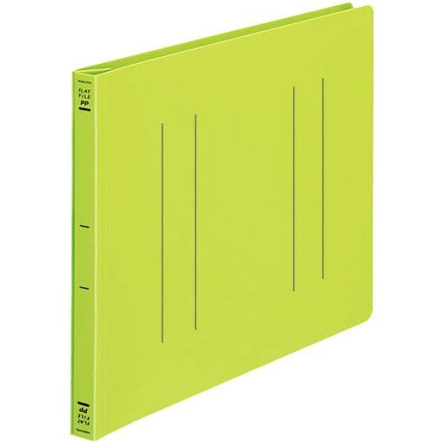 フラットファイル＜ＰＰ＞　Ａ４横　黄緑　１０冊画像