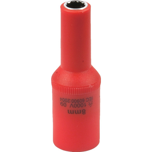 Tech-EV　絶縁工具　ディープソケット　3/8　8mm　1個画像